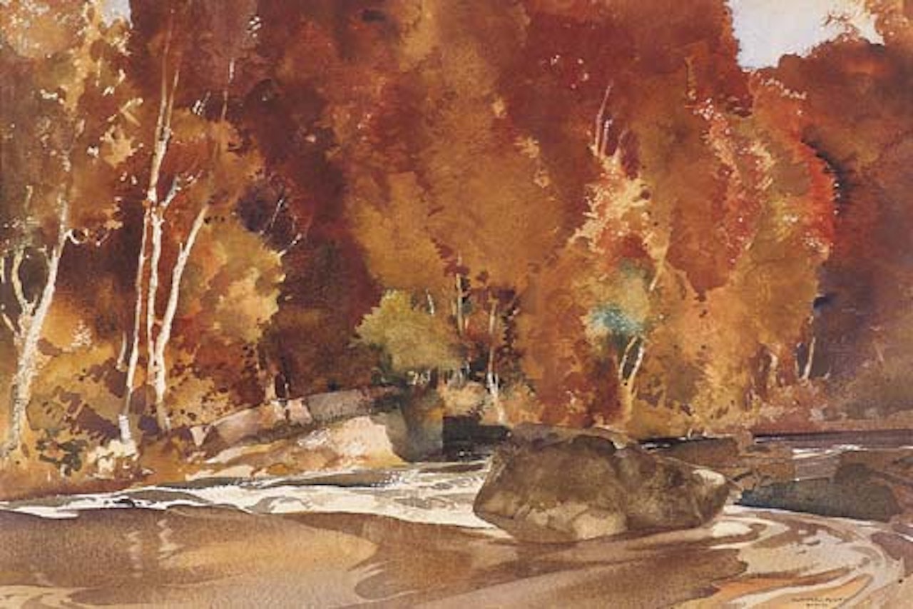 River Esk, Canonbie by William Russell Flint