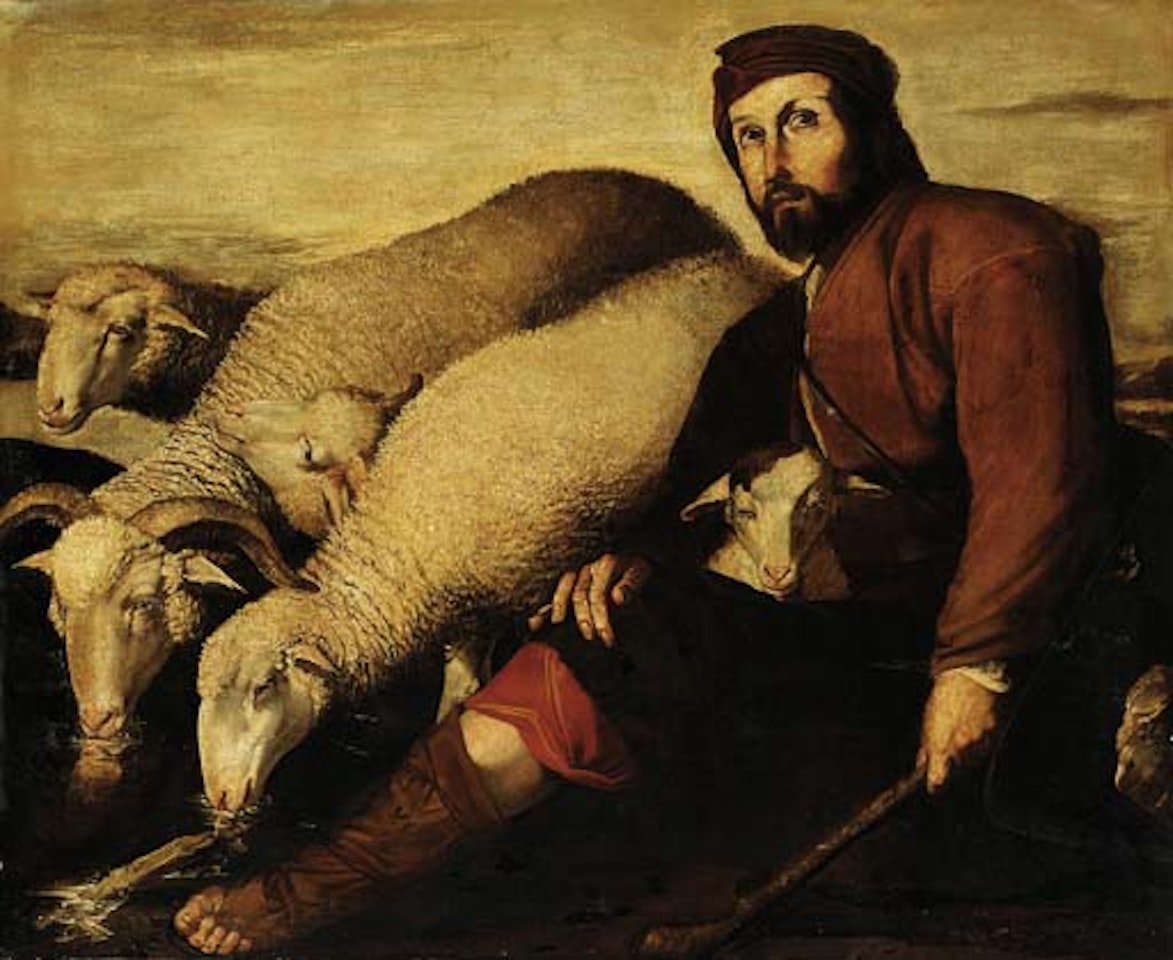 Jacob with the flock of Laban by Neapolitan School