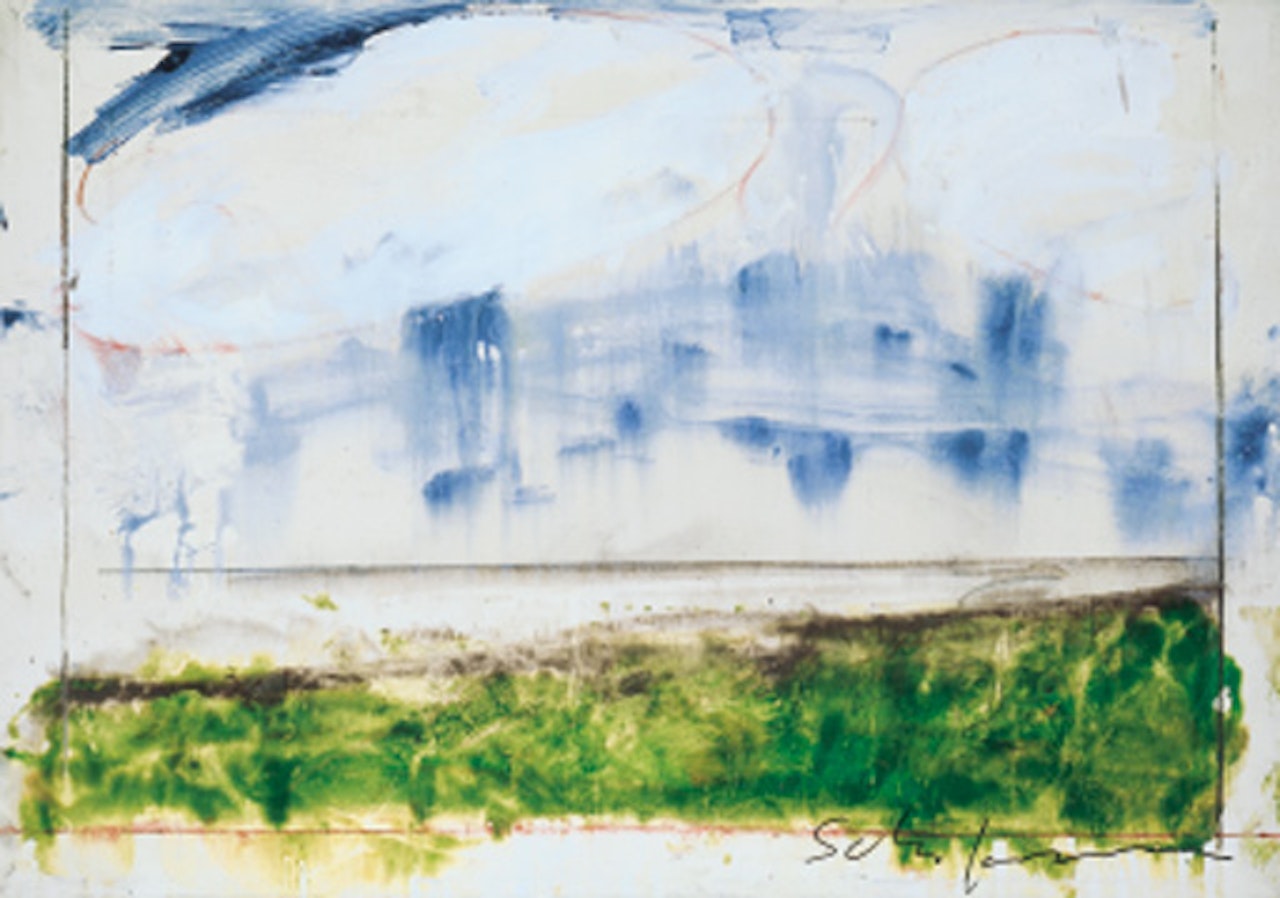 Paesaggio anemico by Mario Schifano