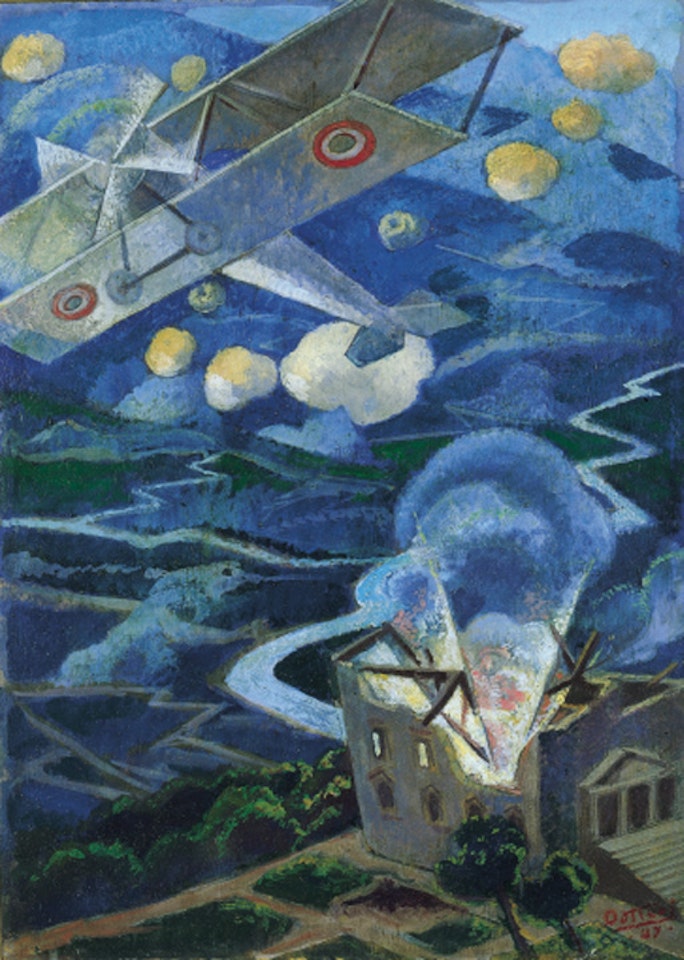 Bombardamento aereo by Gerardo Dottori