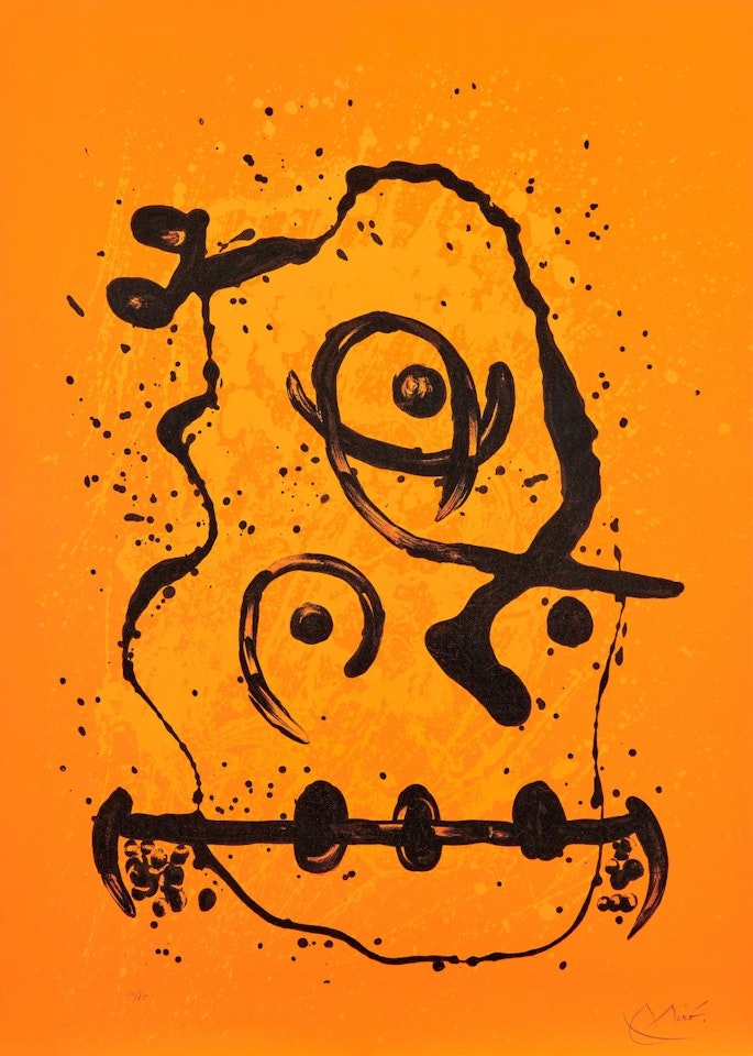 Le Polyglotte orange by Joan Miró