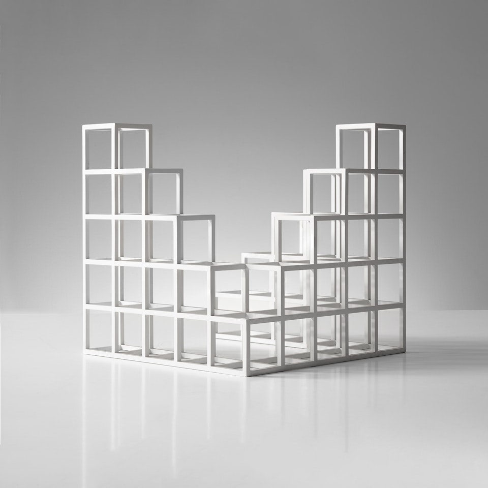 Open Cube Structure by Sol LeWitt