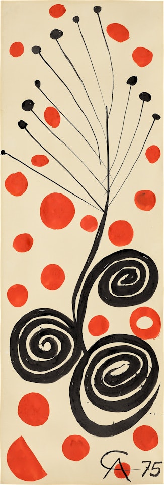 Untitled (Cartoon for Centre Square, Philadelphia Banner) by Alexander Calder