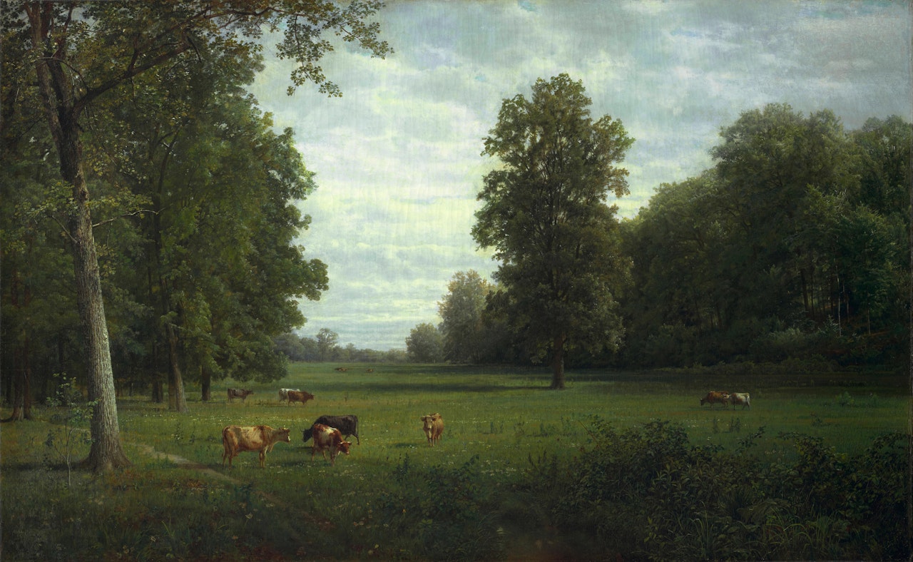 Cows in a Pasture  by William Trost Richards