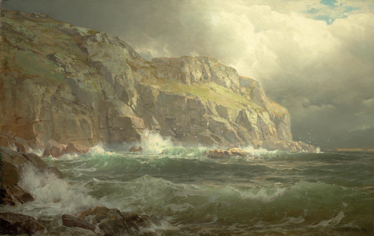 On the Coast of Wales  by William Trost Richards