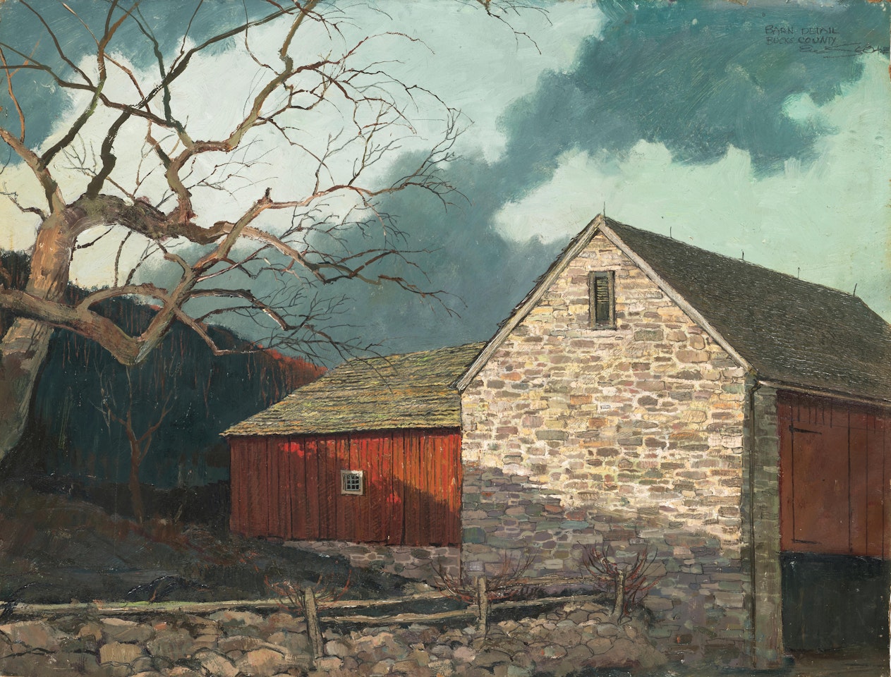 Barn Detail, Bucks County by Eric Sloane
