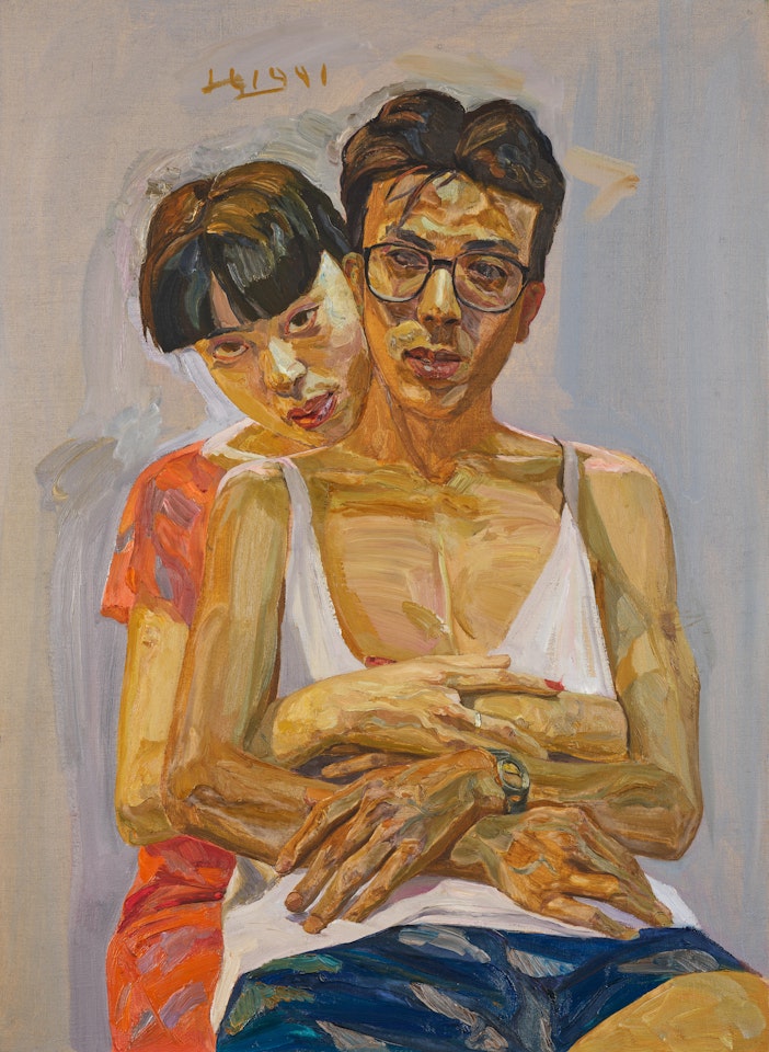Lovers by Liu Xiaodong