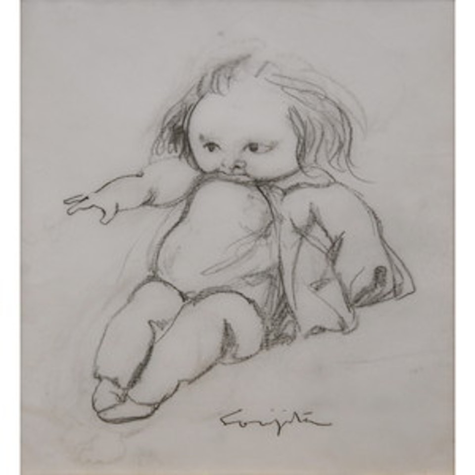 BOY / PETIT GARÇON S'HABILLANT by Leonard Tsuguharu Foujita
