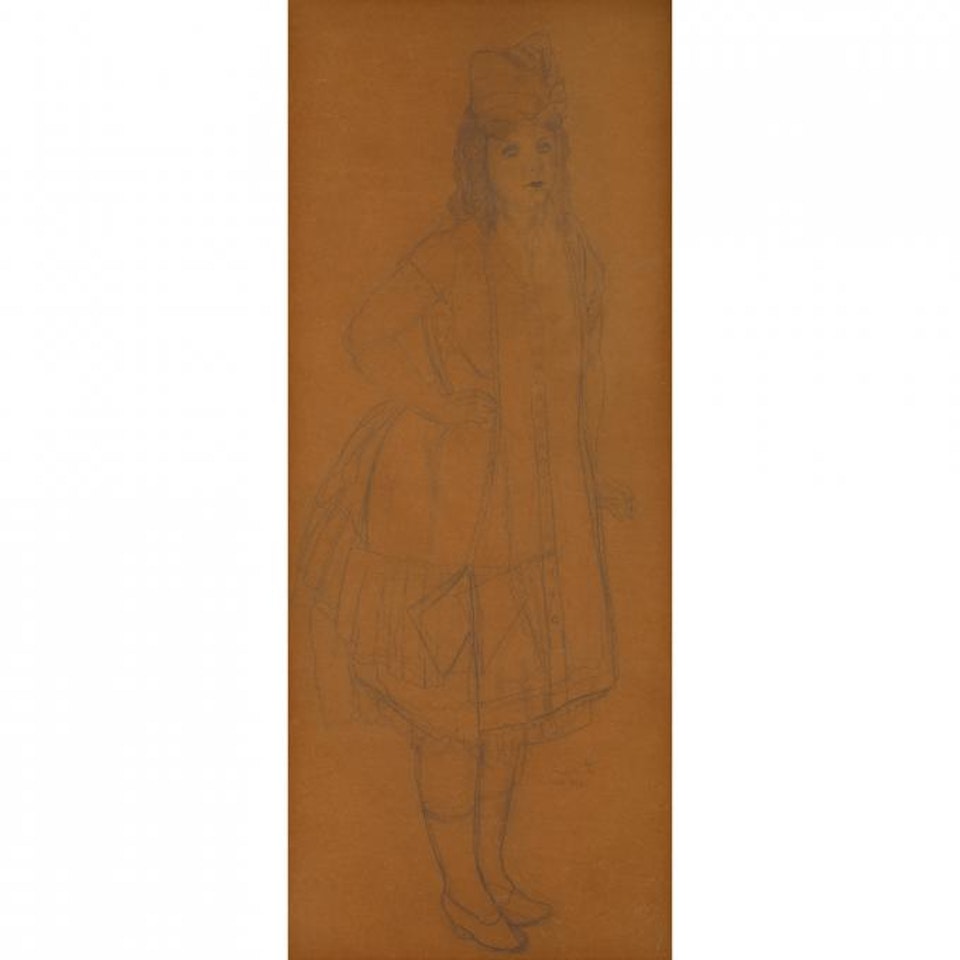 DRESSED UP MARIE VASSILIEFF by Leonard Tsuguharu Foujita