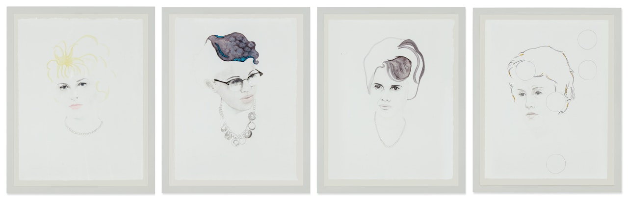 i. Actress 2D ii. Barbara 1M iii. Actress 1C iv. Actress 3A [Four Works] by Lorna Simpson