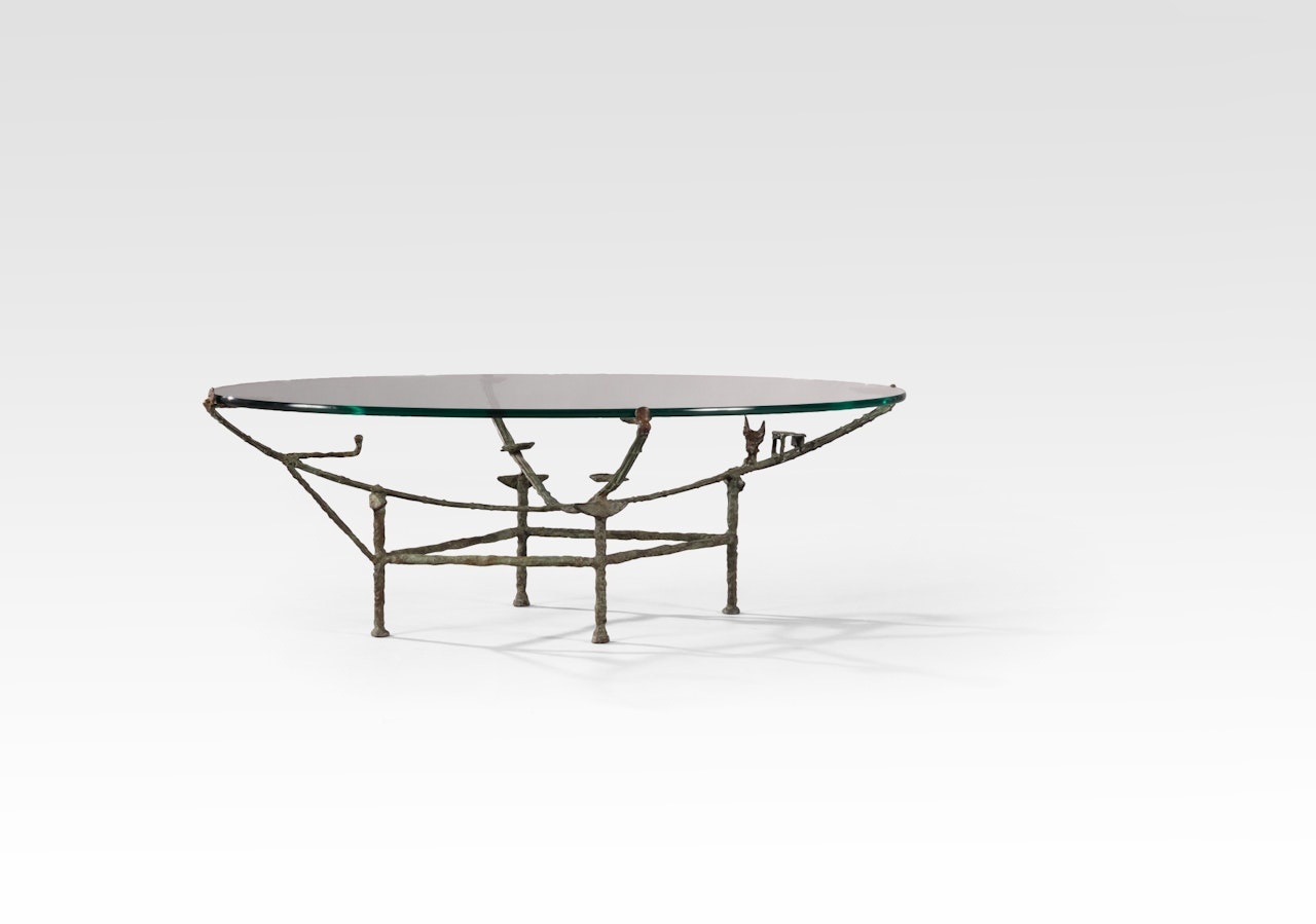 Carcasse low table, à la chauve-souris model by Diego Giacometti