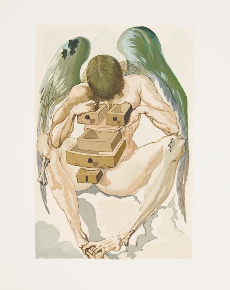 La Divine Comédie, from Dante Alighieri, L'Enfer; La Purgatoire; Le Paradis  6 by Salvador Dali