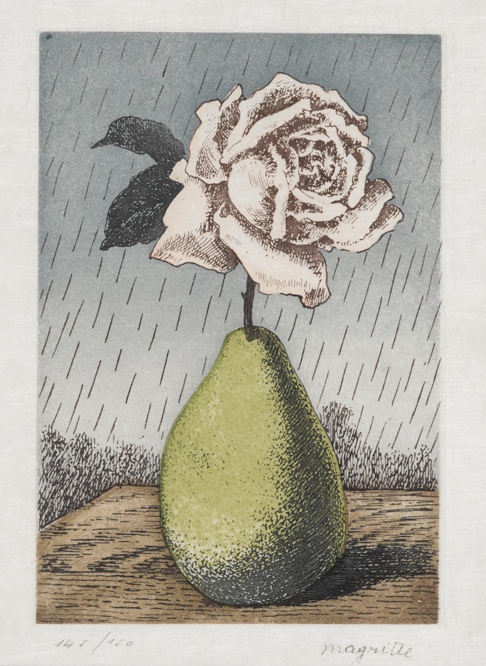 Poire et Rose, from Moyens d'Existence by René Magritte