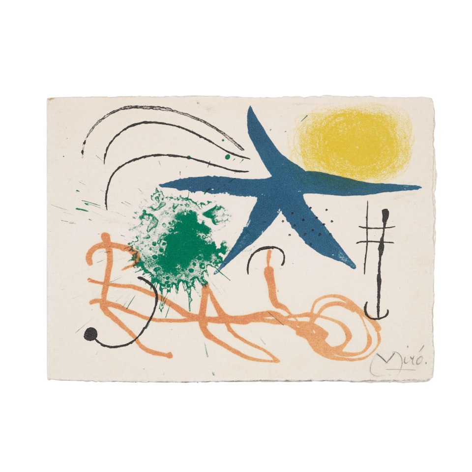 Carte de Voeux de Joan and Pilar Miro by Joan Miró