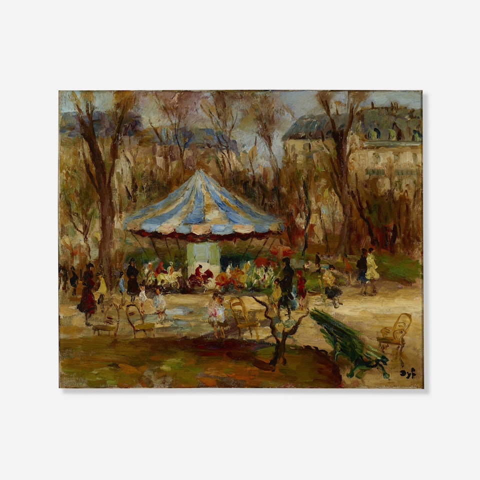 Carousel, Champs-Élysées Garden, Paris by Marcel Dyf