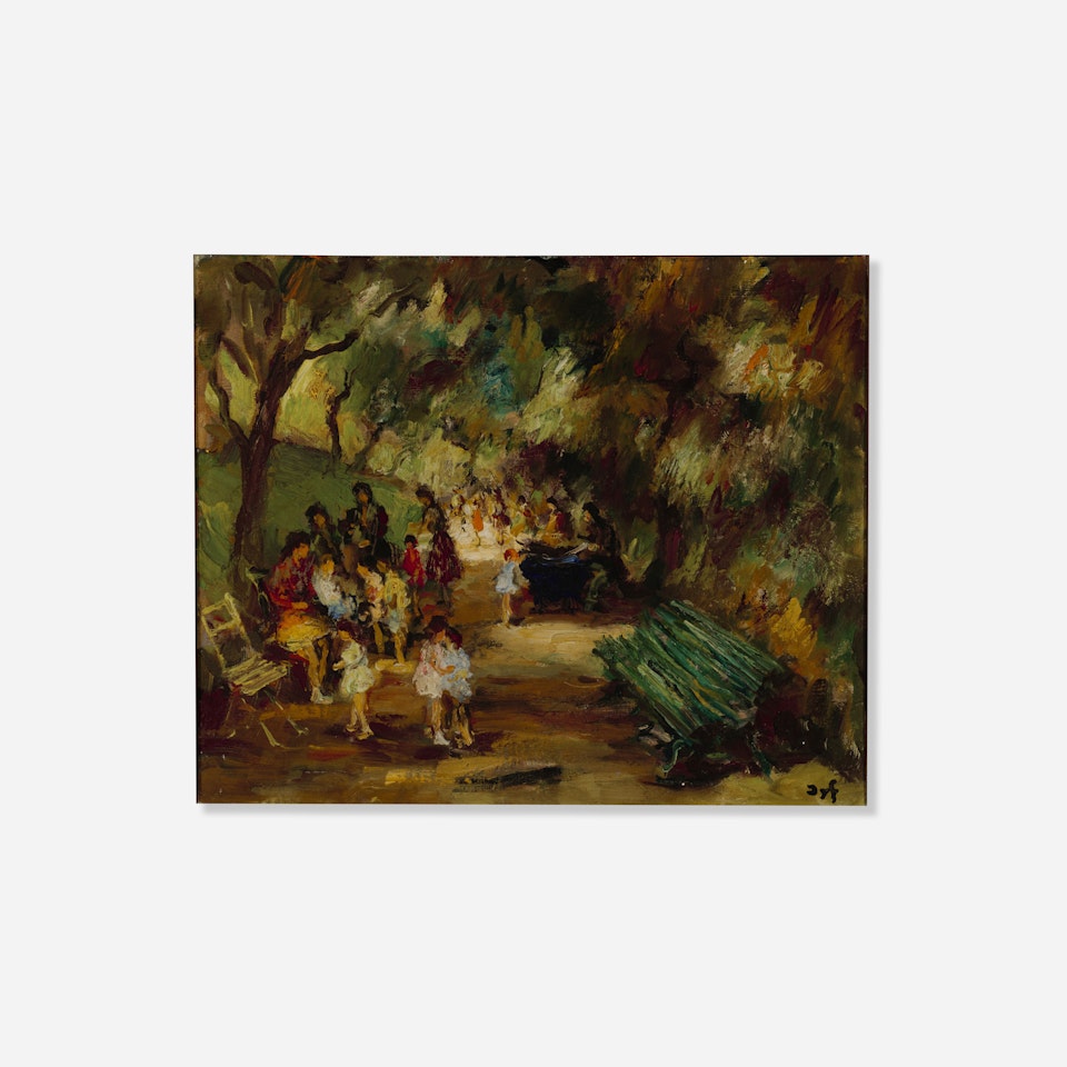 L’Allée des Nourrices, Parc Monceau, Paris by Marcel Dyf