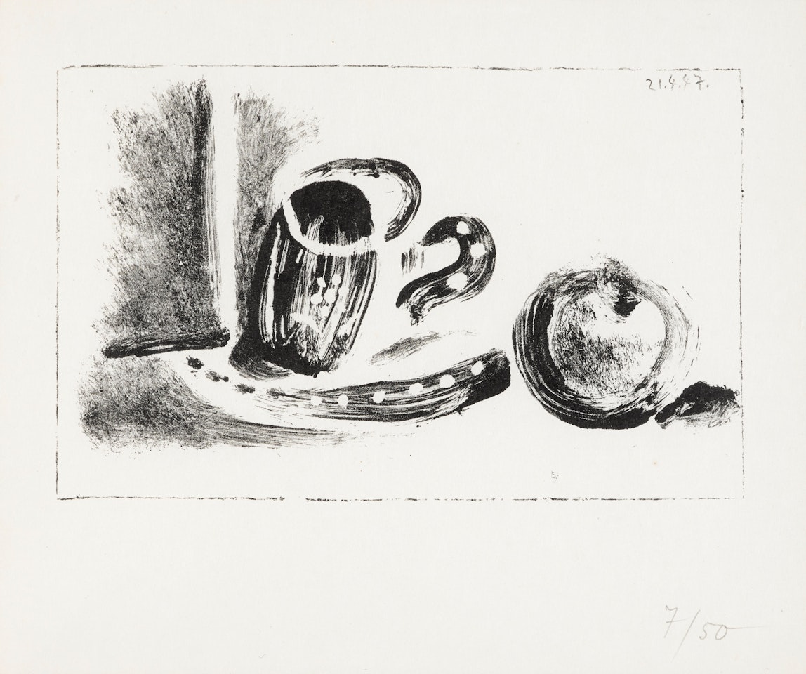 La Tasse et la Pomme, from Dans l'Atelier de Picasso by Pablo Picasso