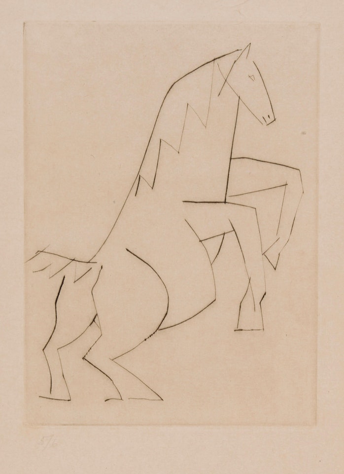 One Plate, from Chevaux de Minuit by Pablo Picasso