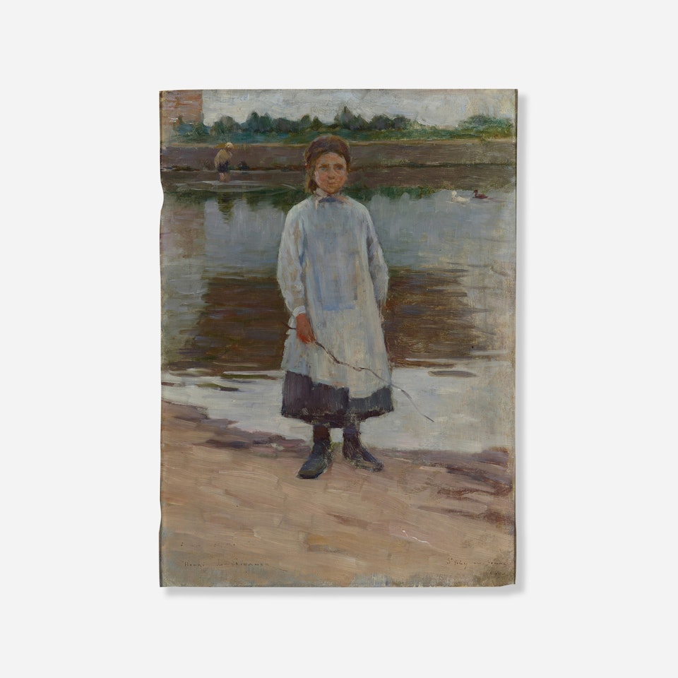 Fillette à l'abreuvoir by Henri Le Sidaner