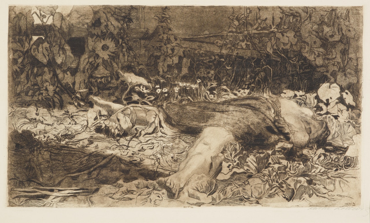 Vergewaltigt, from Bauernkrieg by Kathe Kollwitz