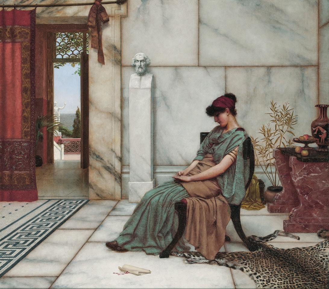 The Engagement Ring by JOHN WILLIAM GODWARD, R.B.A.
