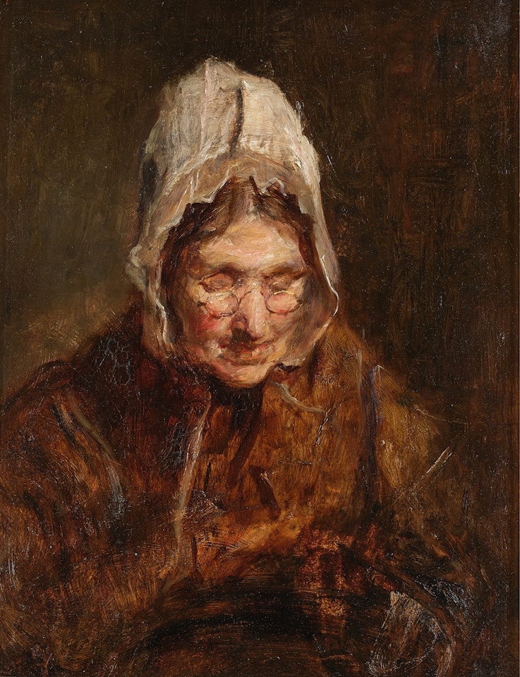 Portrait of an Old Woman by French School