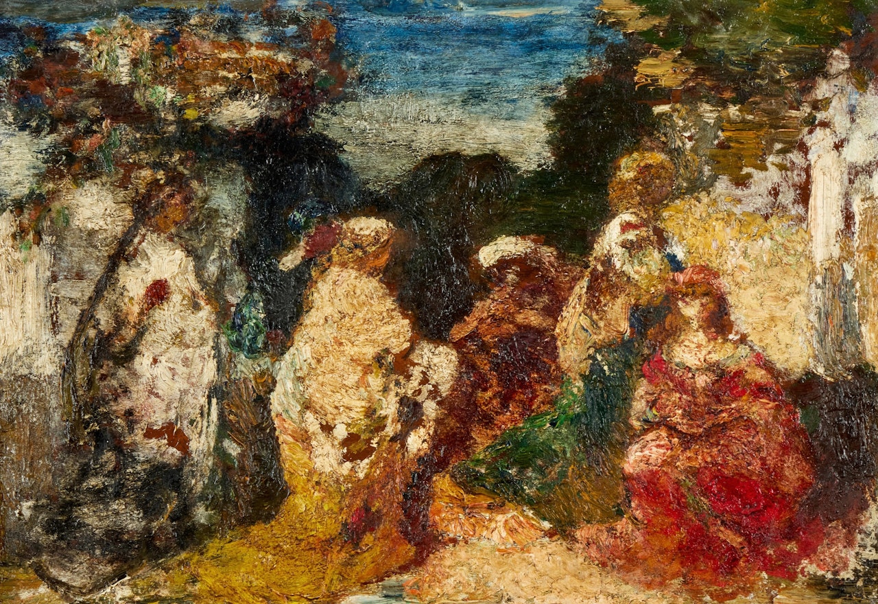 Fête Champêtre by Adolphe Monticelli