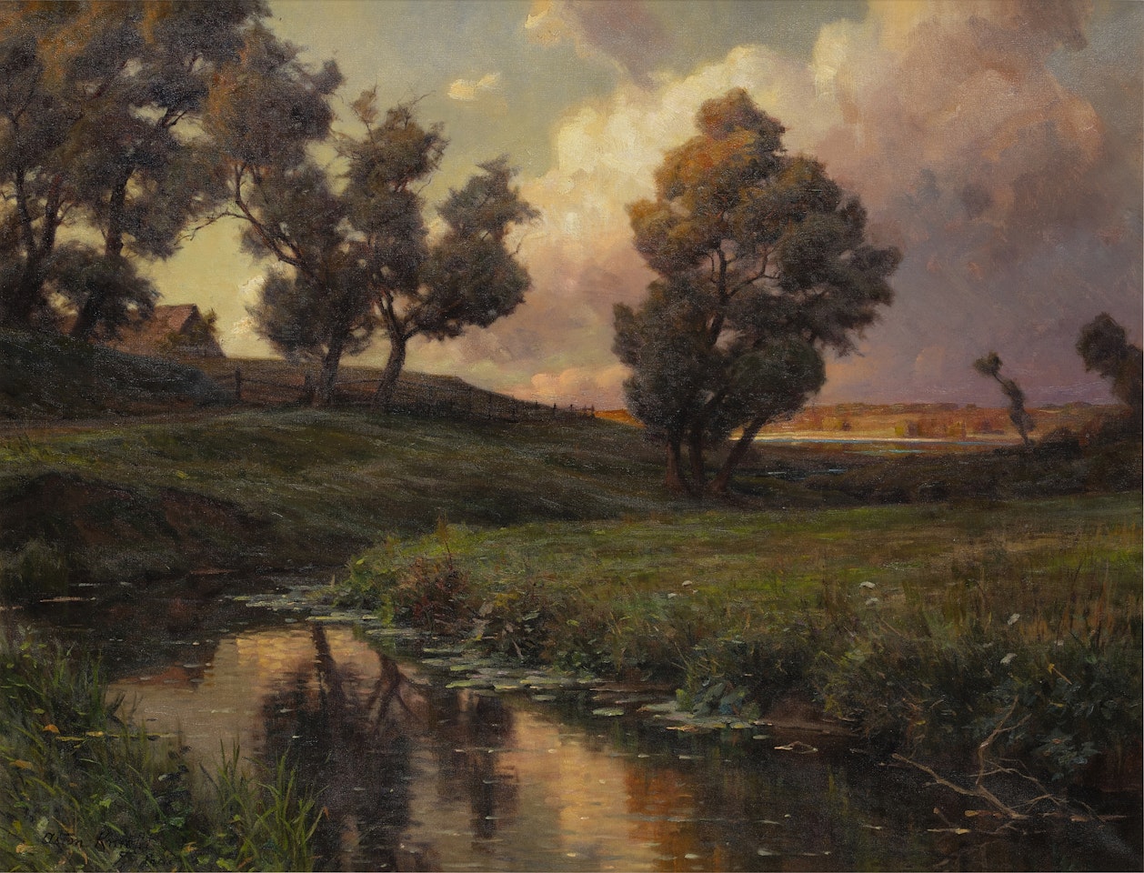 Moss Brook, Biddeford Pool, Maine (August-September 1916) by Louis Aston Knight