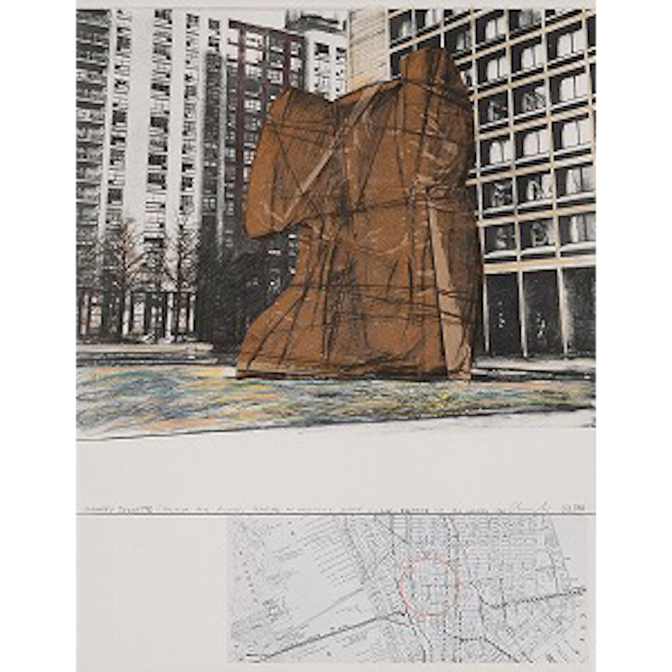 Wrapped Sylvette, Project for Washington Square Village, New York (Schellmann 59) by Christo