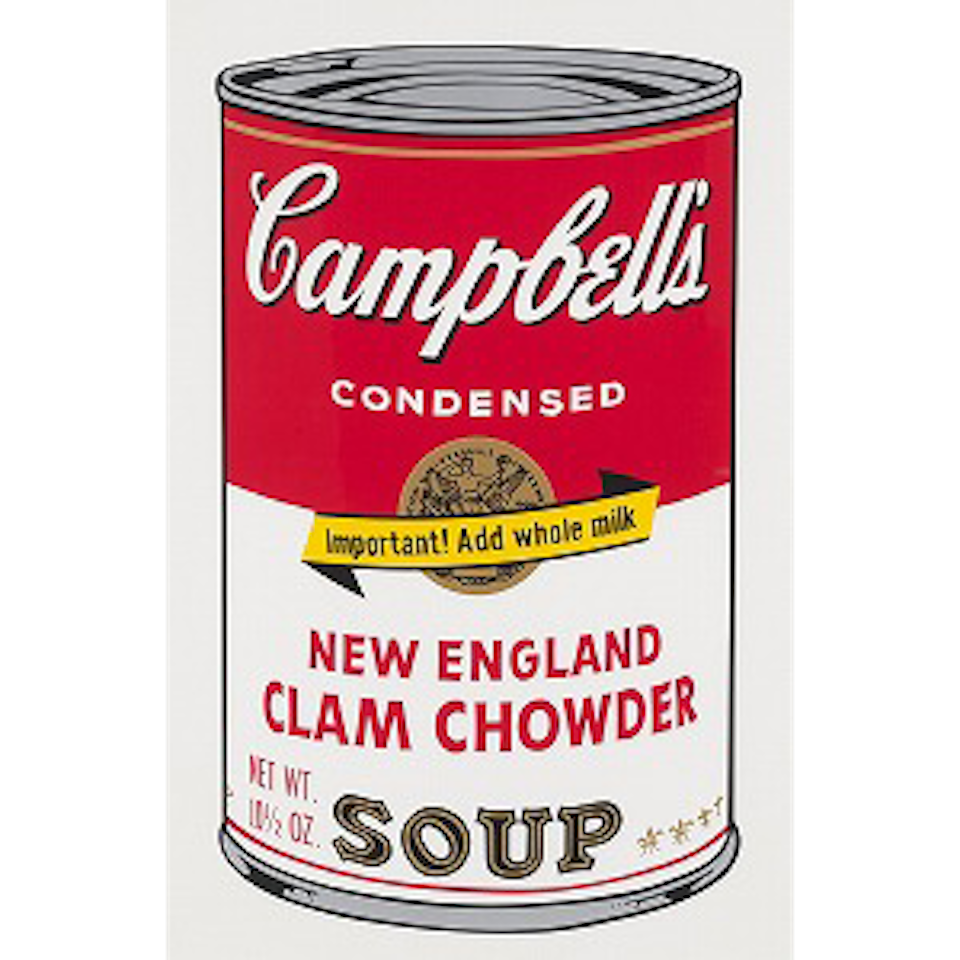 New England Clam Chowder, from Campbell's Soup Ⅱ (F. & S. Ⅱ.57) by Andy Warhol