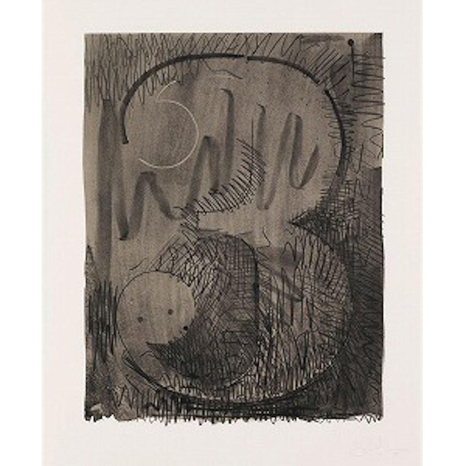 Figure 3, from Black Numeral Series (ULAE 47) by Jasper Johns