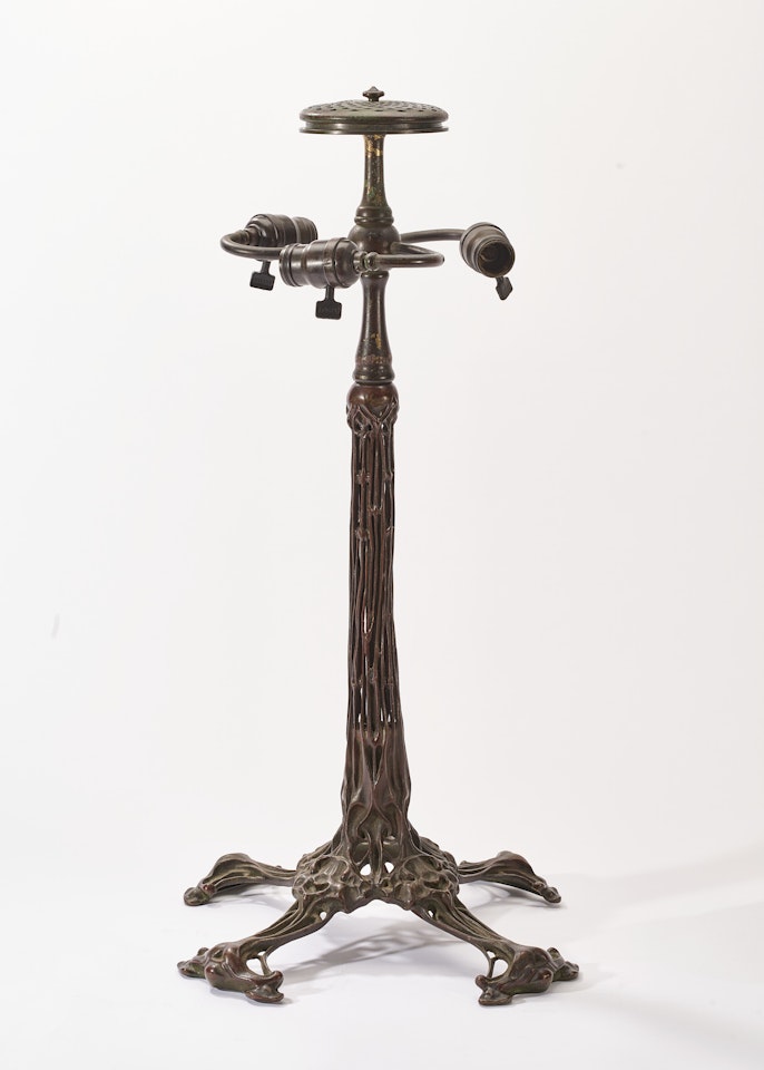 "Bird Skeleton" Table Lamp Base by Tiffany Studios