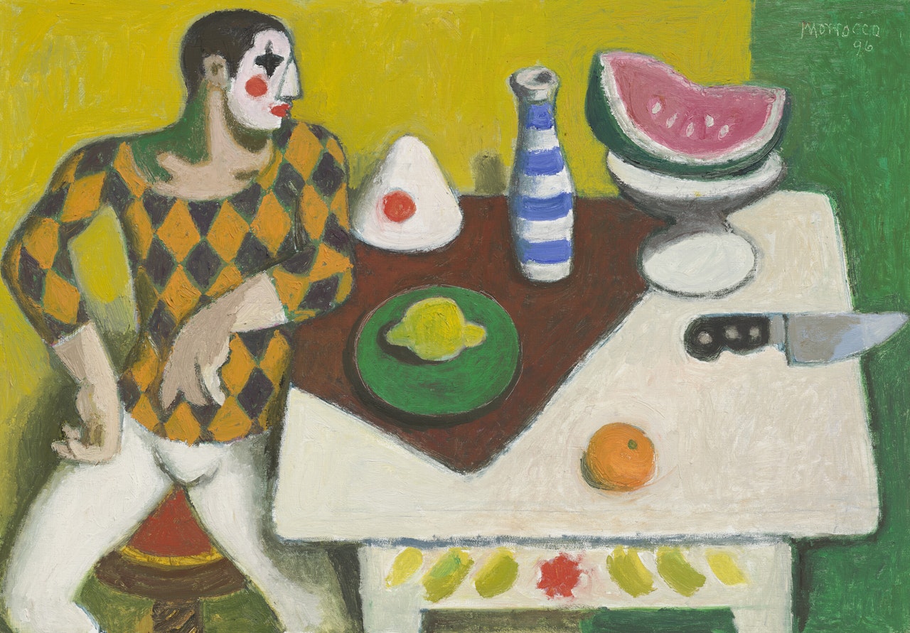 Still Life with Clown by Alberto Morrocco