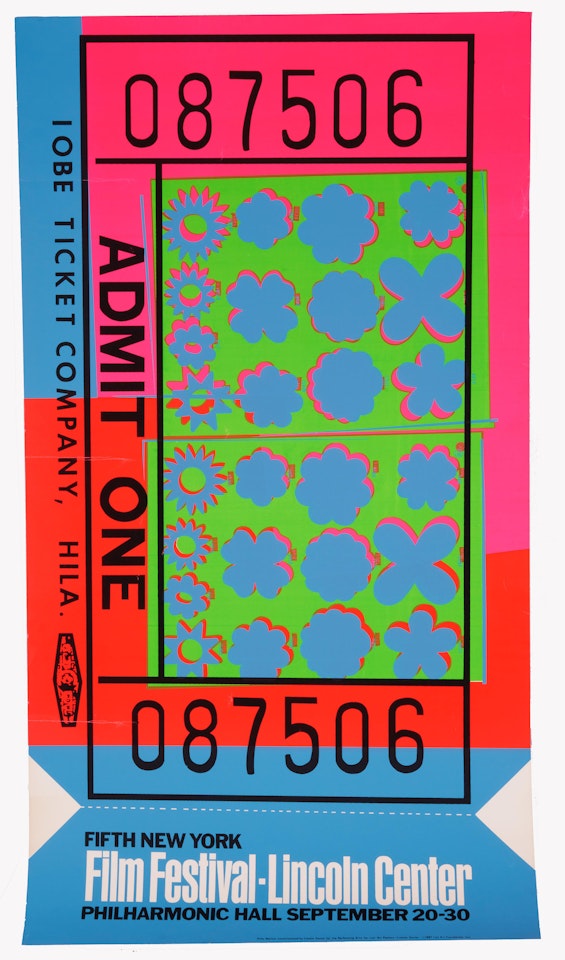 Lincoln Center Ticket (Feldman & Schellmann II.19) by Andy Warhol