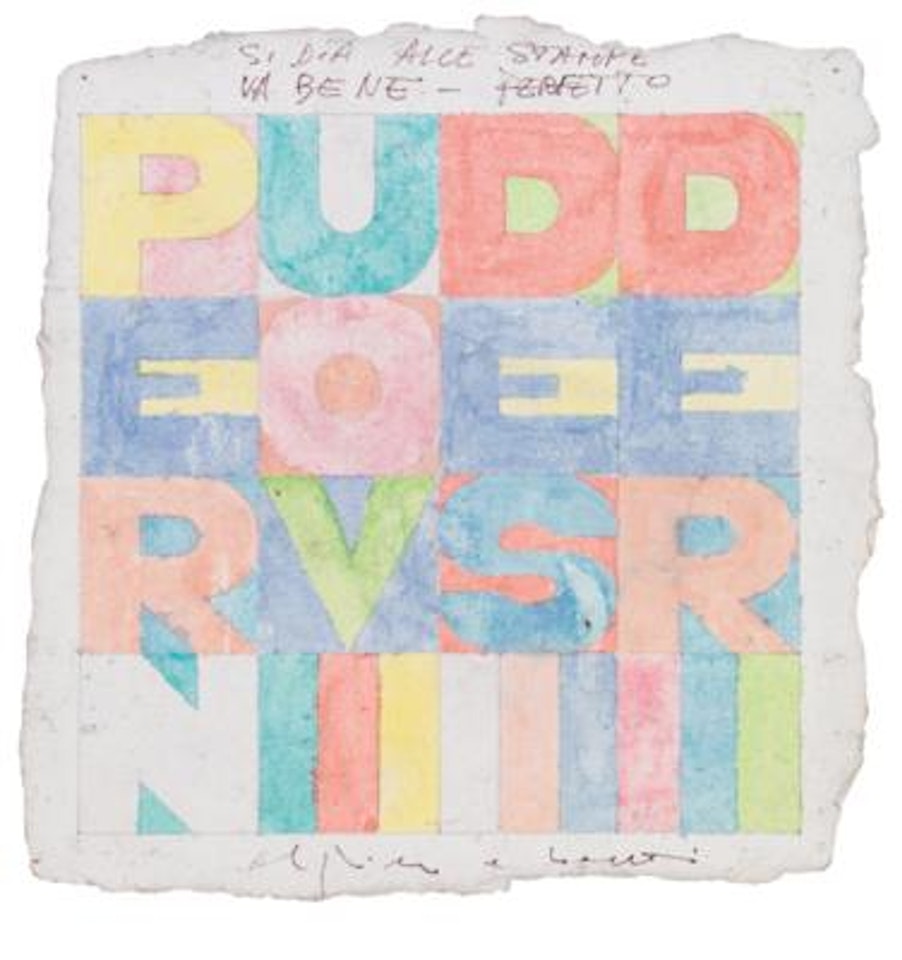 Per nuovi desideri by Alighiero Boetti