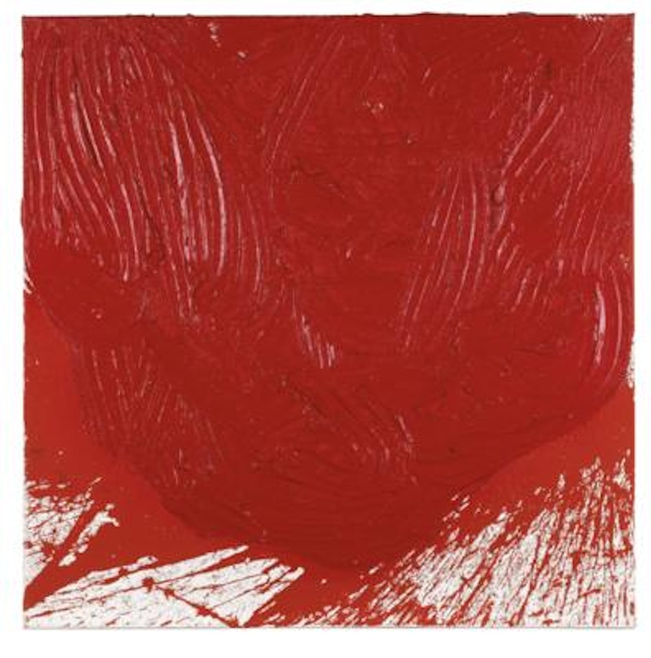 Splatter painting with impasto painting by Hermann Nitsch