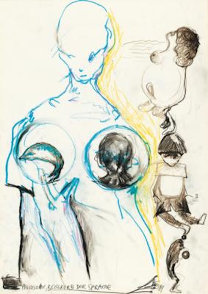 “Philosophie, Beisskorb der Sprache” by Gunter Brus