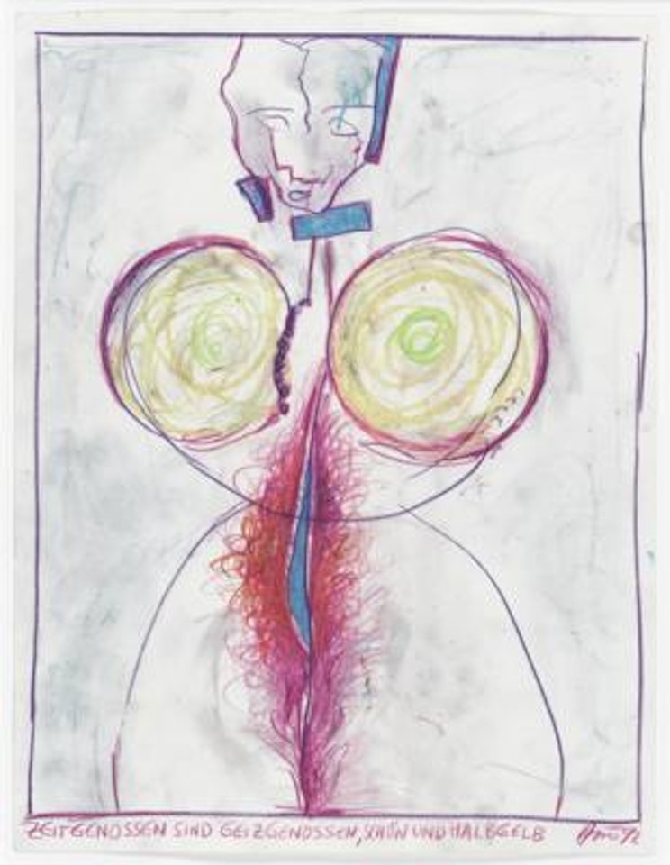 Zeitgenossen sind Geizgenossen by Gunter Brus
