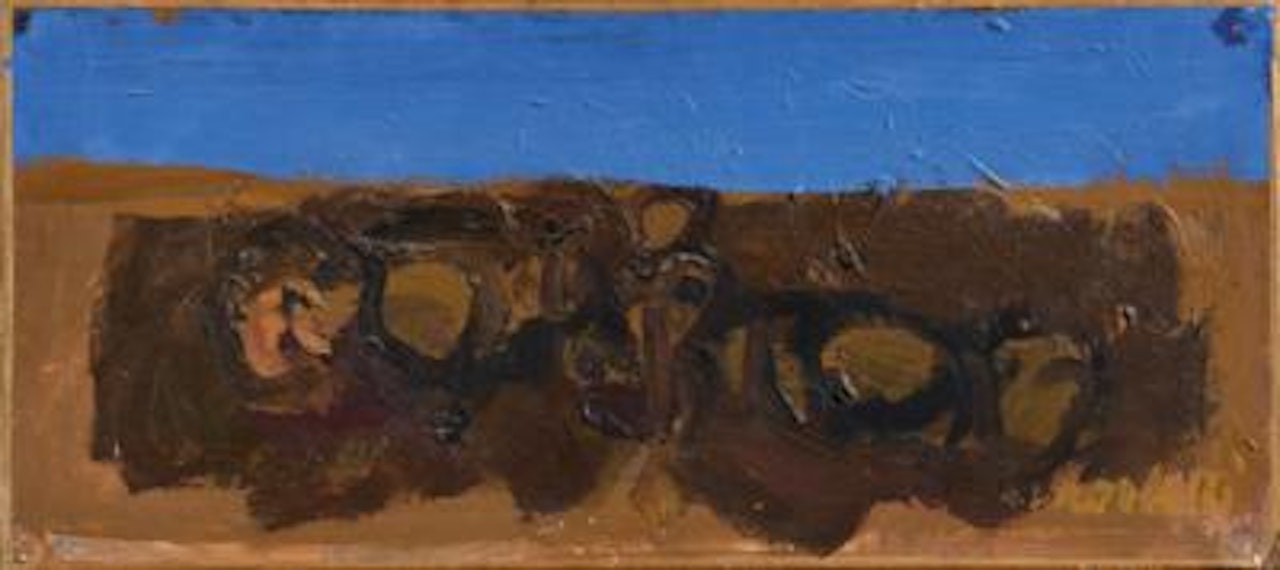 Nudi sulla spiaggia by Ennio Morlotti