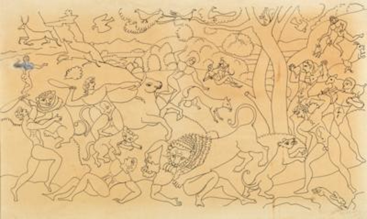 Études pour l’Age d’or (le Paradis terrestre, la chasse) by Andre Derain