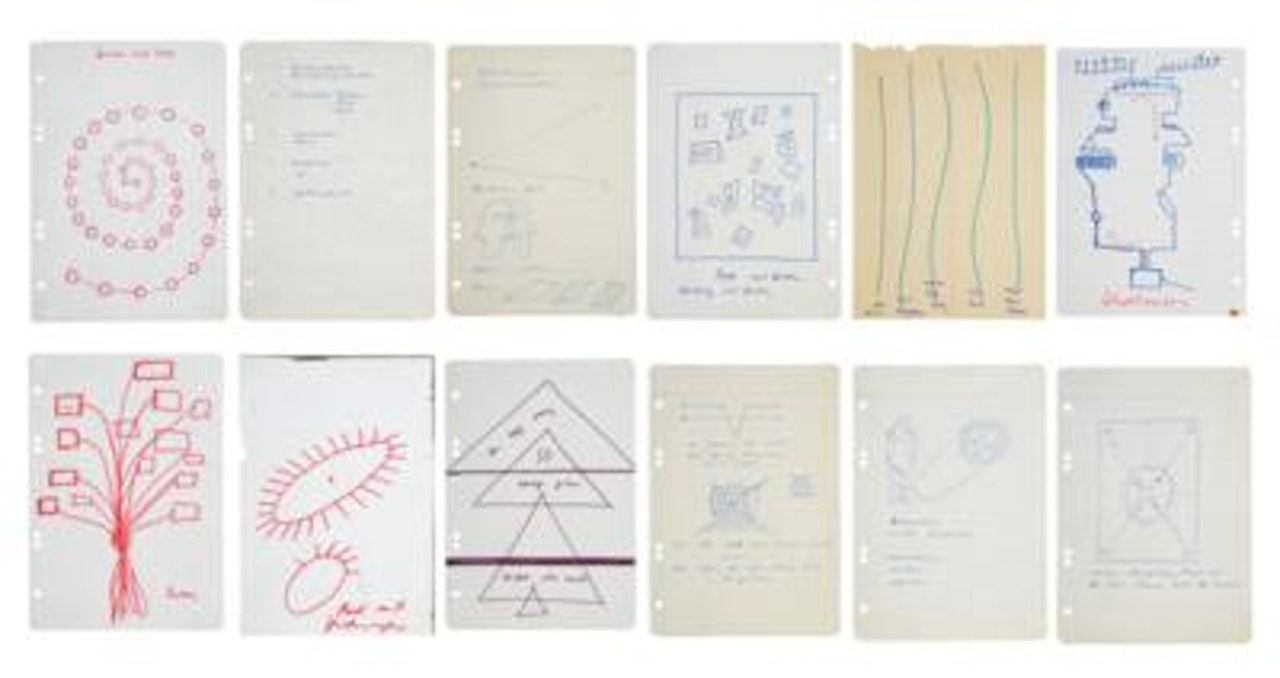 Untitled (set of twelve sketches) by Sigmar Polke