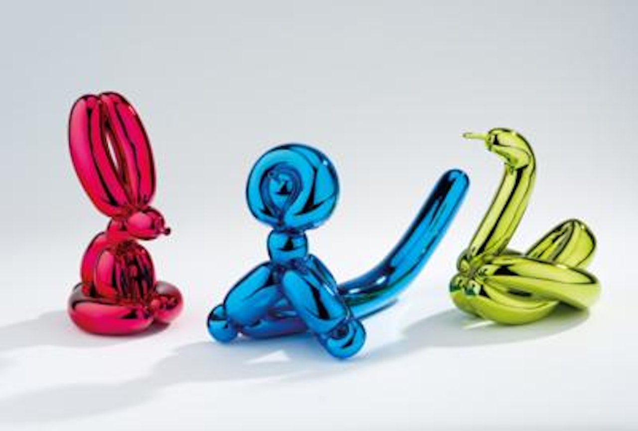 Balloon Animals I (Balloon Swan, Balloon Monkey, Balloon Rabbit) by Jeff Koons