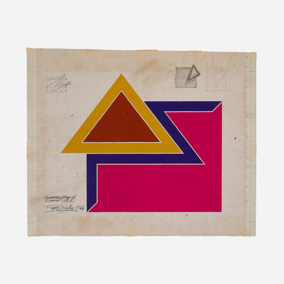 Preliminary Drawing (Eccentric Shaped Canvas No. 2) by Frank Stella