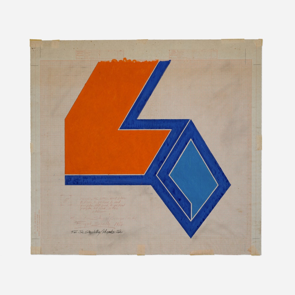 Preliminary Drawing (Eccentric Shaped Canvas No. 4) by Frank Stella