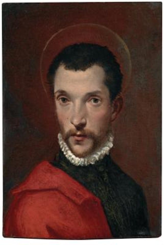 Portrait of a young man as a saint by Bartolomeo Passarotti