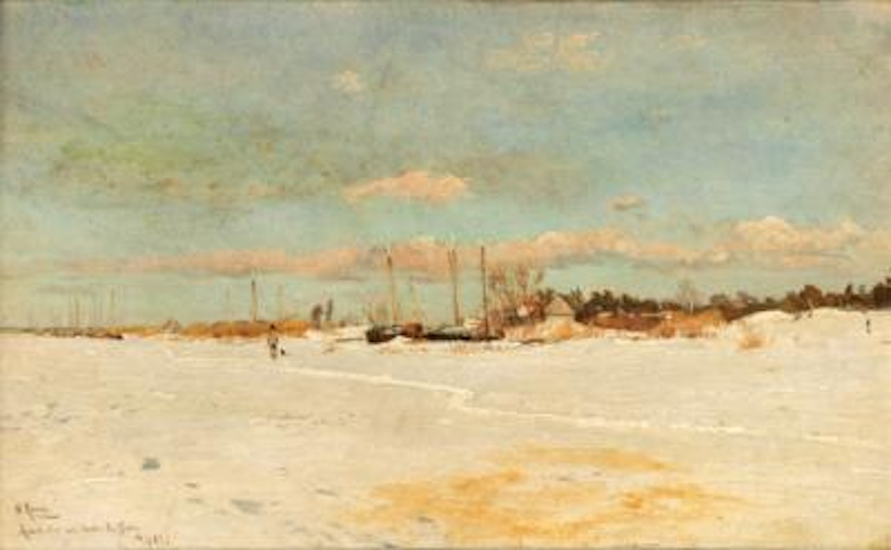 “Wintertag an der Memel” by Walter Moras