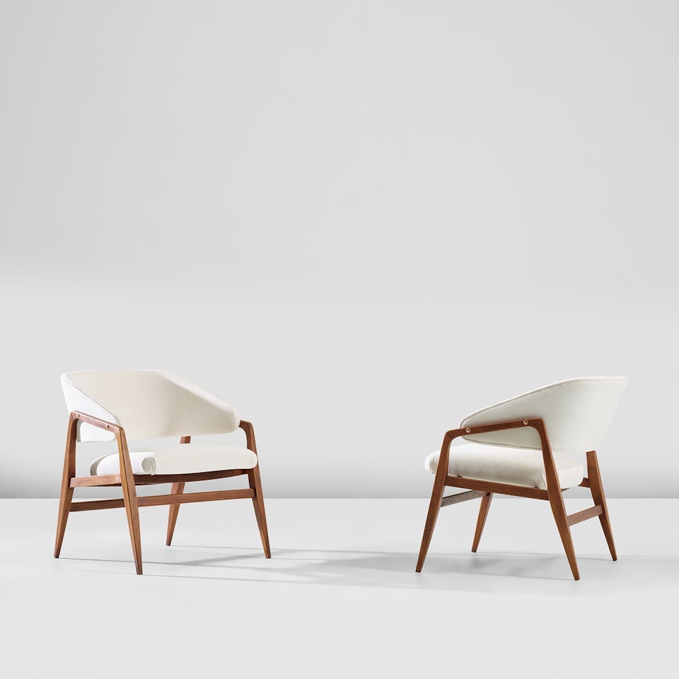 Pair of armchairs, model no. 247, from the 'Modern by Singer' series by Gio Ponti