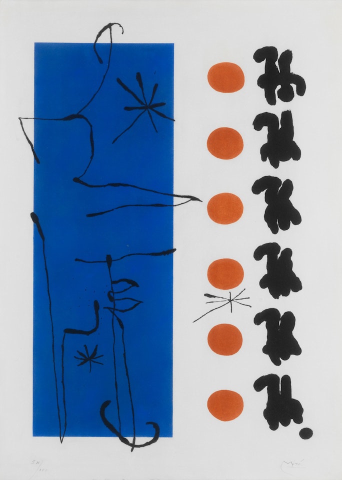 Rouge et Bleu by Joan Miró