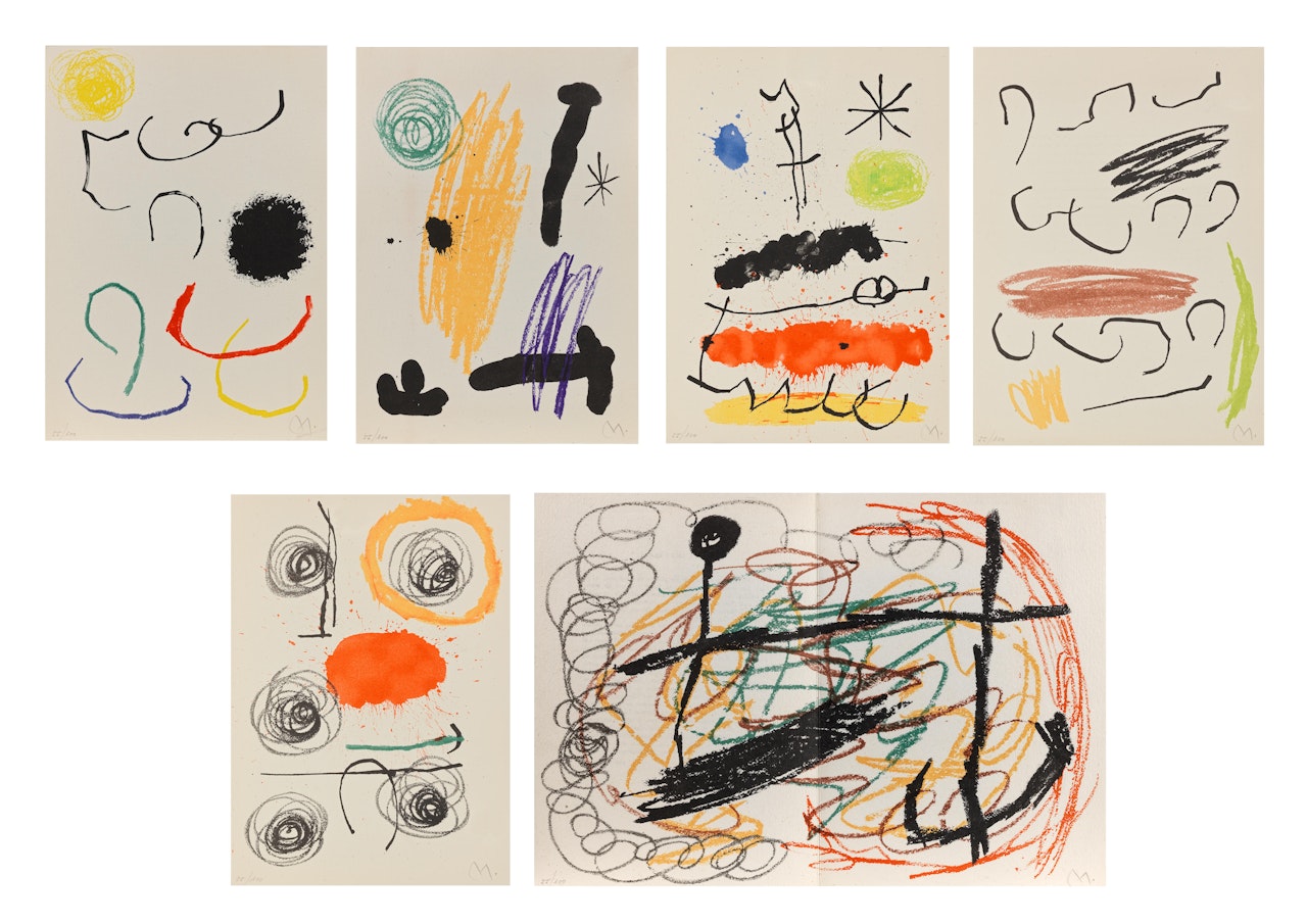 Six Plates, from Obra inédita recent by Joan Miró