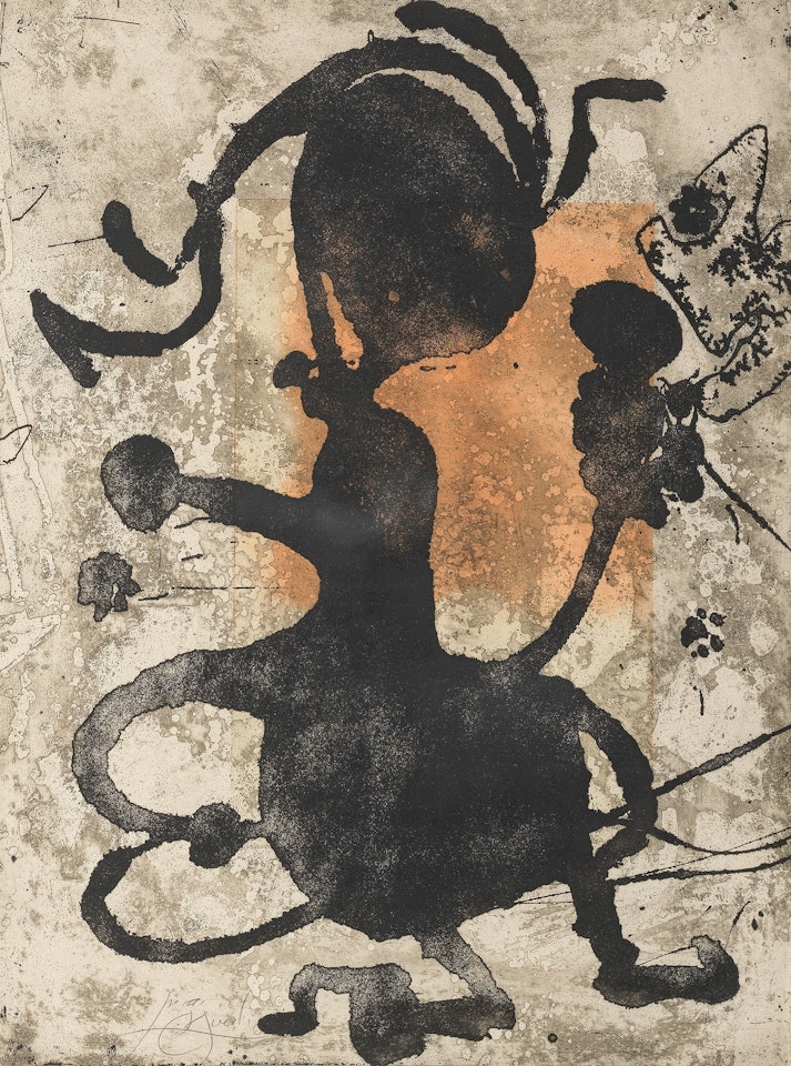 Rupestres II, from Cave Paintings II by Joan Miró